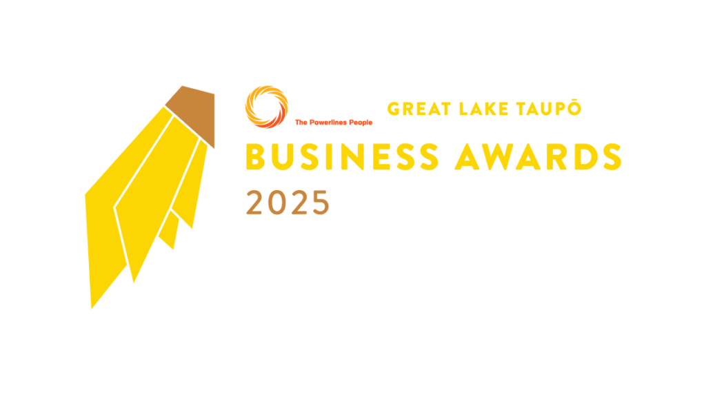 Great Lake Taupo Business Awards Horizontal Logo + Unison W Tagline Light